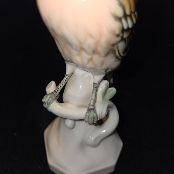Vintage Hand-Painted Porcelain bird Figurine On Branch By Karl Ens Volkstedt - Picture 3 of 9